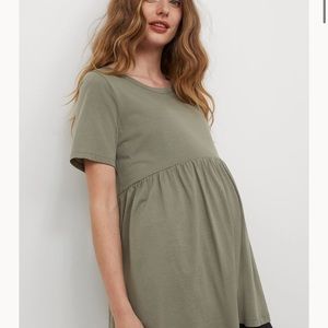 HM peplum maternity top